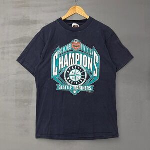 1997 Vintage  Seattle Mariners AL West Division Champions Shirt Men's Large
